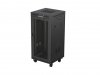 Lanberg Szafa instalacyjna rack stojąca 19 24U  600x600 czarna drzwi perforowane LCD (Flat pack) V2